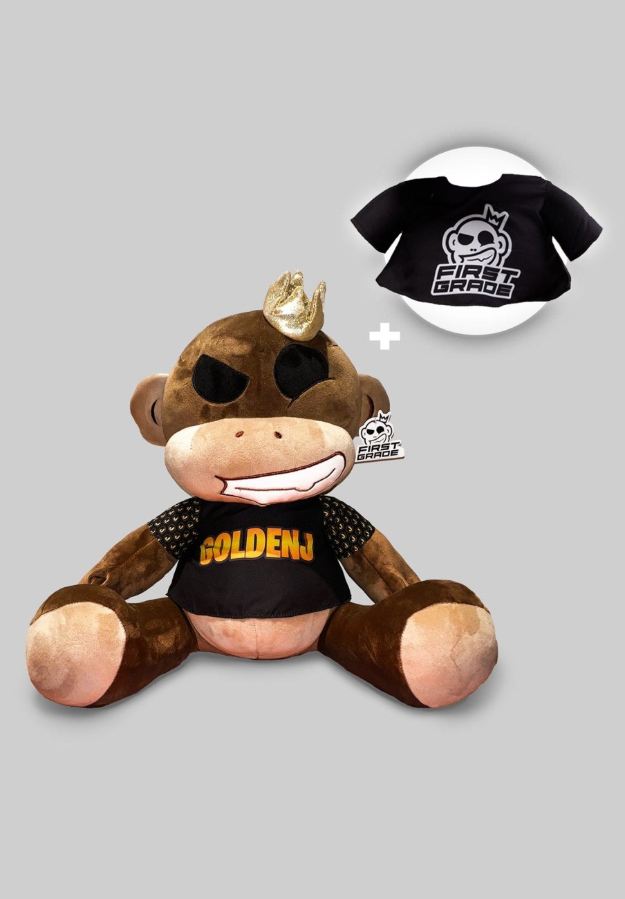 Tilbehor GoldenJ | Monkey Bamse + Goldenj T-Shirt