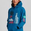 Toj FirstGrade | Firstgrade "Graffiti" Hoodie - Azure Blue