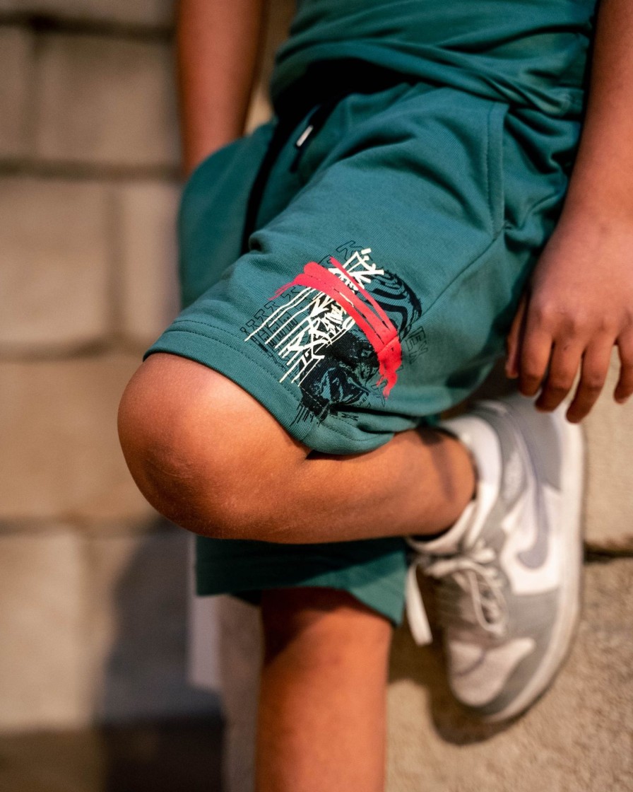 Toj FirstGrade | Firstgrade "Graffiti" Shorts - Dragons Green