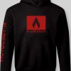 Toj Flamesman1 | Flamesman1 - Fire 2.0 / Sort Hoodie