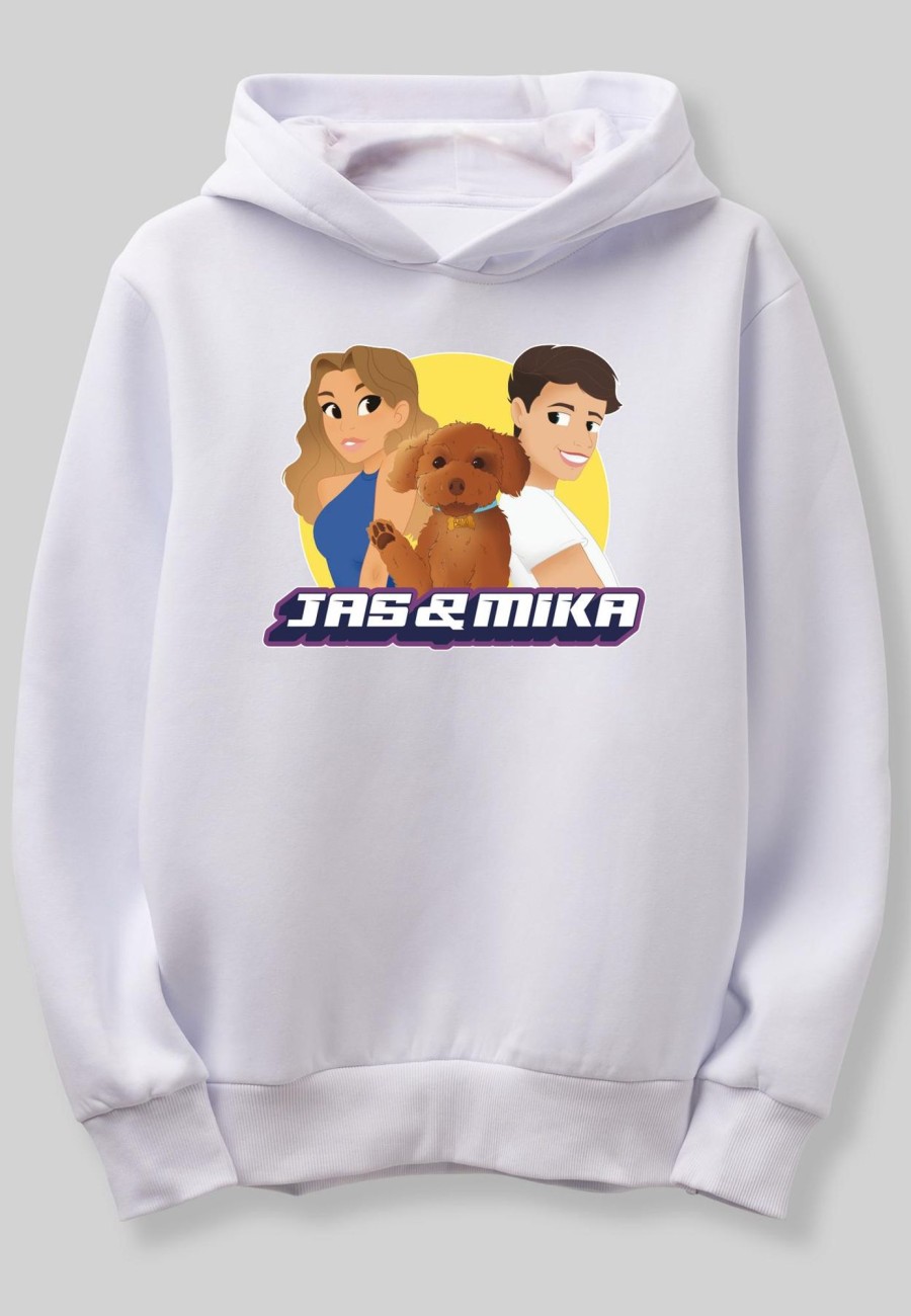 Toj Jas u0026 Mika | Jas U0026 Mika - Hvid Hoodie