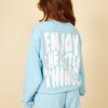 Toj ONME | Onme Sweatshirt Happy Blue