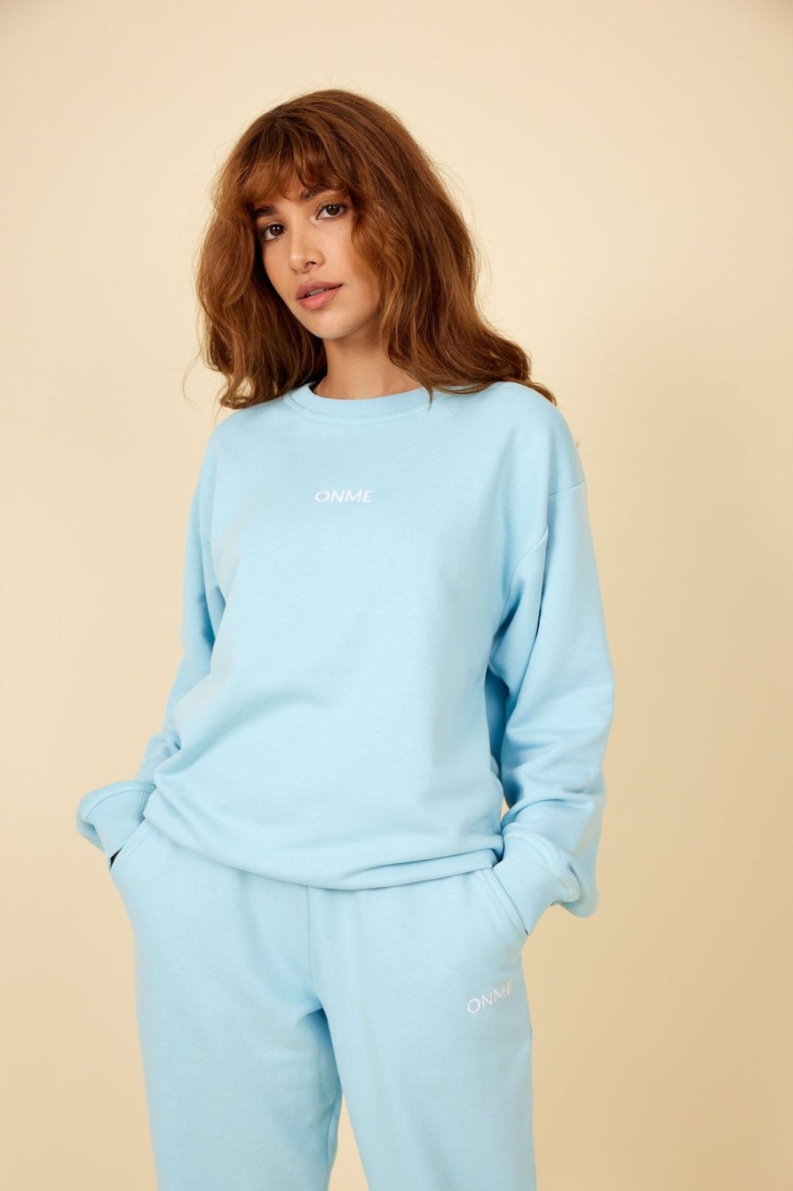 Toj ONME | Onme Sweatshirt Happy Blue