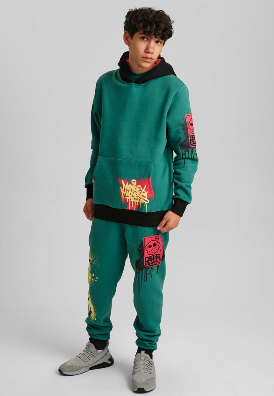 Toj FirstGrade | Firstgrade "Graffiti" Hoodie - Dragons Green