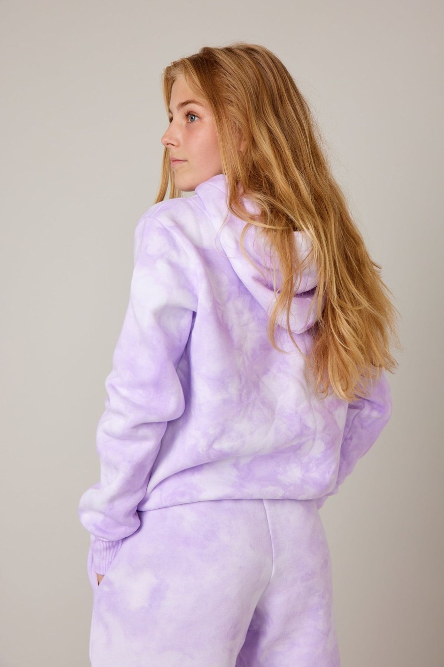 Toj ONME | Purple Cloud Hoodie - Lilla Tie-Dye