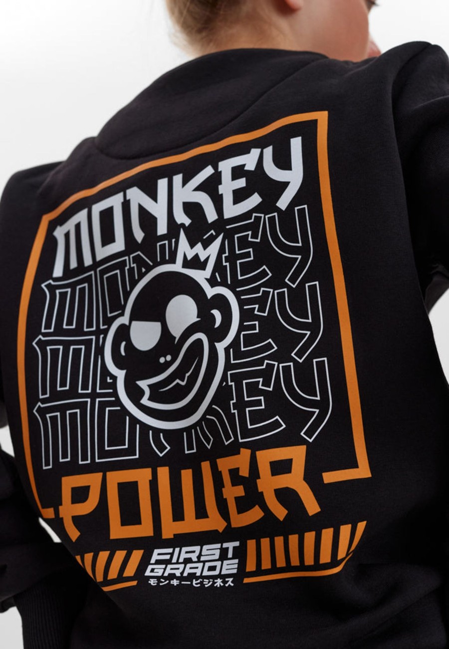 Toj FirstGrade | Fg Monkey Power Crewneck - Sort