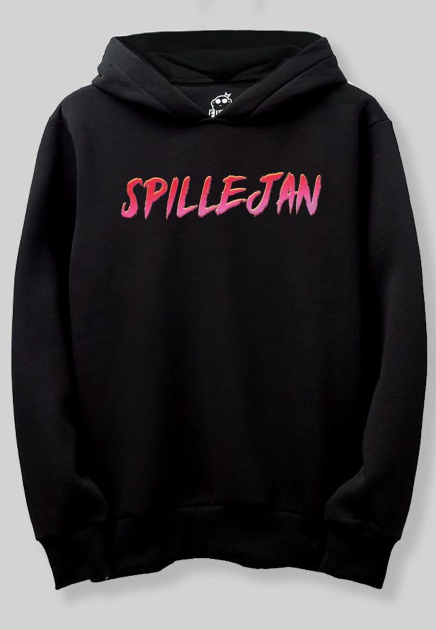 Toj Spillejan | Spillejan / Text Logo - Sort Hoodie