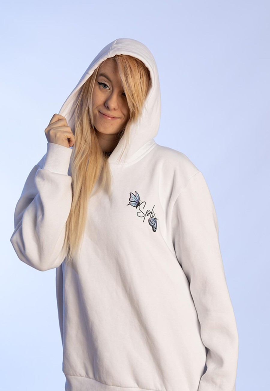 Toj SuperPinkyKitty | Superpinkykitty - Hvid Hoodie