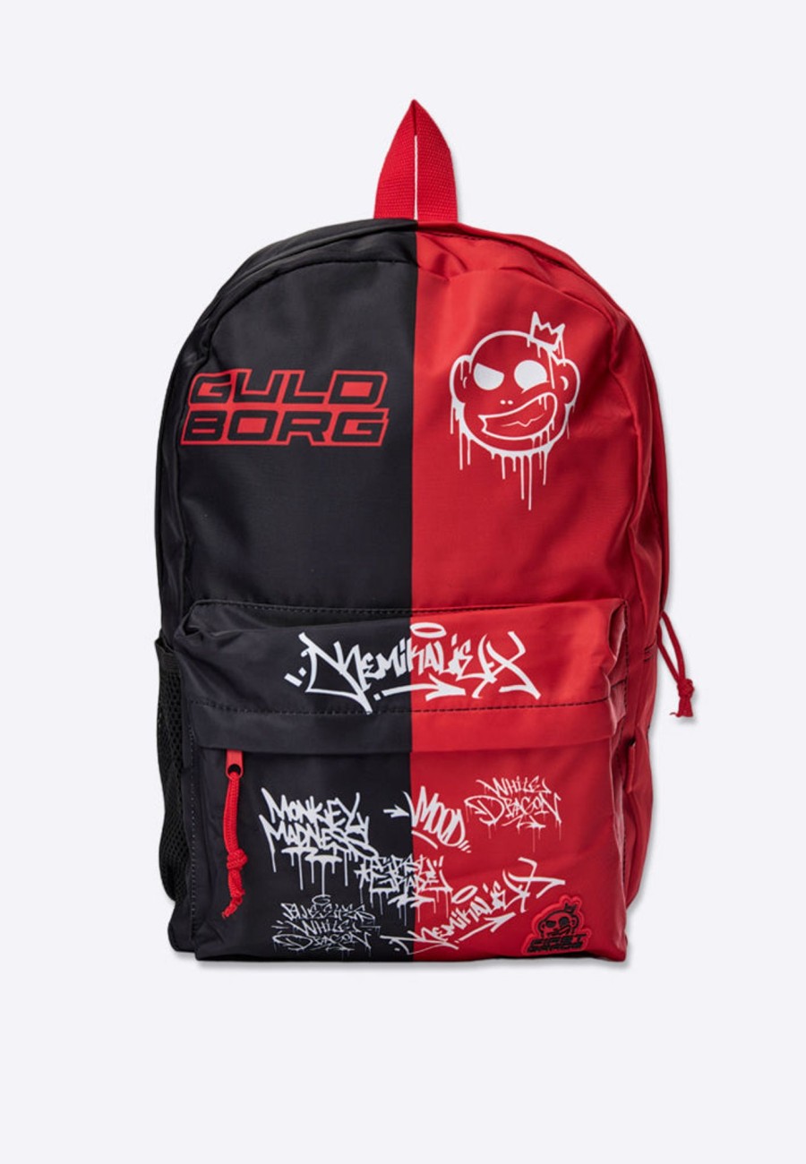 Tilbehor Guldborg | Guldborg - Red Grafitti - Backpack / Skoletaske