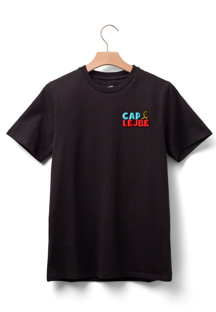 Toj sporgcasper | Cap U0026 Lejbe - Lille Badge - Sort Tee