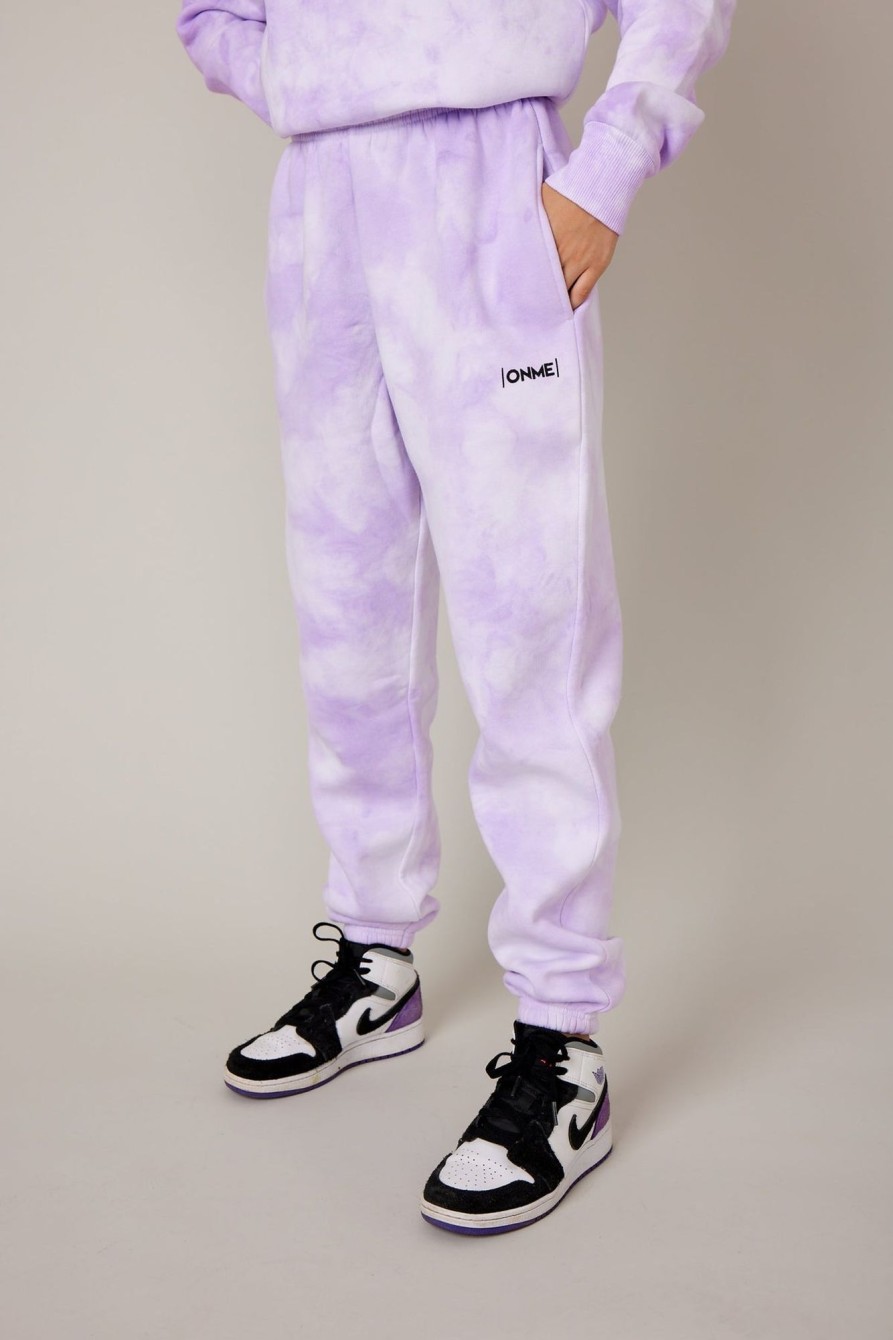 Toj ONME | Purple Cloud Bukser - Lilla Tie-Dye